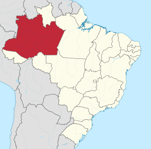 Амазонас на карте