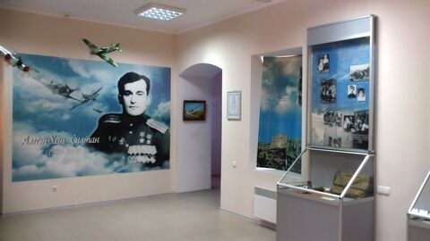 Фрагмент экспозиции Музея дважды Героя Советского Союза Амет-Хана Султана в Алупке