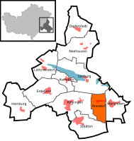 Амсдорф на карте коммуны