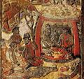 Согдийский купец Ань Цзя с тюркским вождём в его юрте. 579 г. н. э.