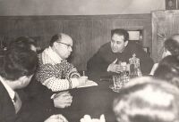 А.И. Березин (1-й справа) – первый секретарь Дубенского райкома КПСС. 1962 г..