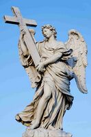 Ангел с крестом Распятия. 1668—1669. Мост Святого Ангела, Рим