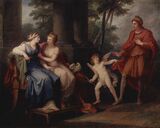 Венера уговаривает Елену любить Париса. 1790. Государственный Эрмитаж, Санкт-Петербург