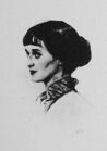 Портрет Анны Ахматовой, гравюра 1913-1914 гг.