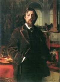 Автопортрет в мастерской. 1885
