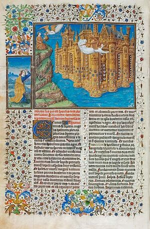 Apocalypse figurée des ducs de Savoie - Escorial E Vit.5 - Folio 49v. La Jerusalén Celestial (Jean Colombe).jpg