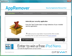 Скриншот программы AppRemover