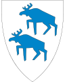 Лоси на гербе коммуны Аремарк в Норвегии