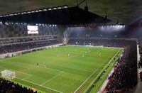 Стадион Арена Комбетаре в Тиране, где состоялся финальный матч.