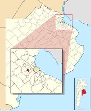 Муниципалитет Итусайнго на карте