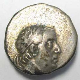 Изображение царя Ариобарзана на монете