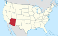 Аризона на карте США