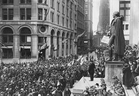 Празднование перемирия в Нью-Йорке в 1918 году