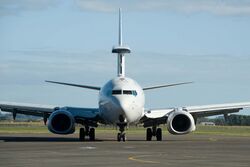 Arrival of RAAF 737-800 Wedgetail AWACS (Air Force Air Show 2012).jpg