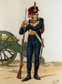 Артиллерист Невшательского батальона - де-факто личной гвардии маршала Бертье, герцога Невшательского.