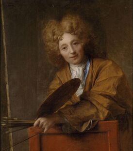 Автопортрет. 1704 № 9 по каталогу К. Лен Холст, масло. 90 × 80 см Версаль