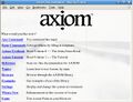 Интерфейс Axiom в браузере Mozilla Firefox