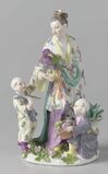 Китаянка с детьми. 1750. Фарфор, роспись. Модель П. Райнике. Майсен