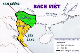 Страна Тэйау (Nam Cương) располагалась севернее Ванланга (Văn Lang)