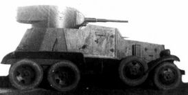 Средний бронеавтомобиль БА-3. Вид с правого борта. 1934 год