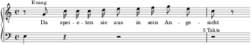 BWV 244 Incipit Nr. 43 Da speieten sie aus.svg