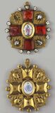 Знак к ордену Св. Анны с алмазами, ранний образец до 1815 года.