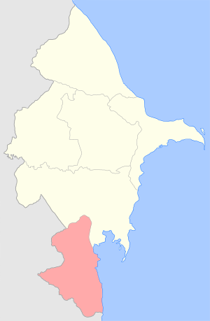 Ленкоранский уезд на карте