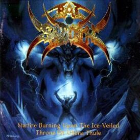 Обложка альбома Bal-Sagoth «Starfire Burning upon the Ice-Veiled Throne of Ultima Thule» (1996)