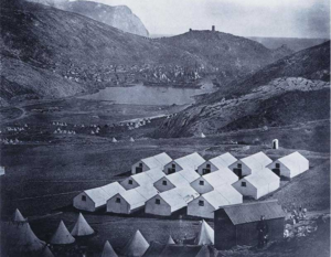 Военный лагерь английских войск около Балаклавы.