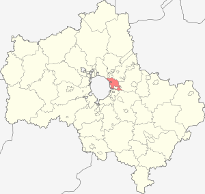 Балашихинский район на карте