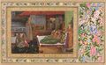 Бальчанд. Принц Дара Шукох и его дама на ночной террасе. 1640-1650гг, Музей Ага Хана, Женева.
