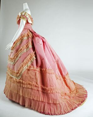 Бальное платье. Шёлк. Ок. 1868