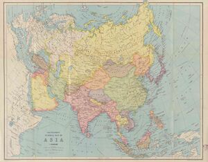 Политическая карта Азии в 1930-е годы