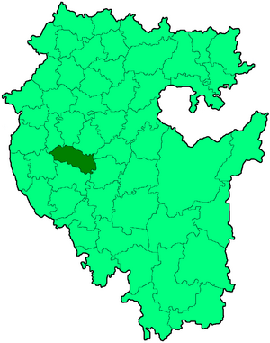 Давлекановский район на карте