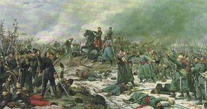 Сражение при Ле-Мане (художник Лионель Руайе)