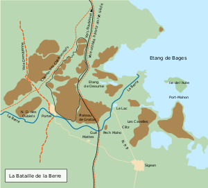 Карта места сражения