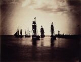 Гюстав ле Гре. Лодки в порту в Гавре. 1857.