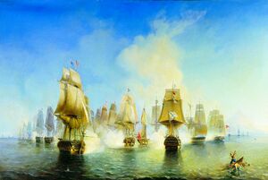 А. П. Боголюбов «Афонское сражение 19 июня 1807 года»