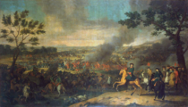 Л. Каравак. «Пётр I в Полтавской битве» (1718)