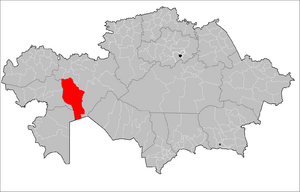 Байганинский район на карте