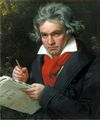 Портрет Людвига ван Бетховена работы Йозефа Карла Штилера, 1820 г.