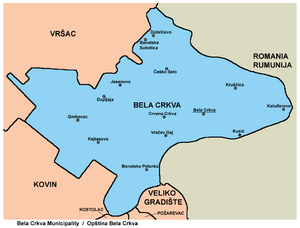 Община Бела-Црква на карте