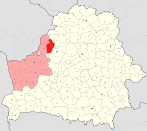 Сморгонский район на карте
