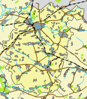 Белопольский район на карте
