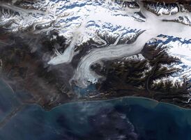 Ледник Беринг 29 сентября 2002 года