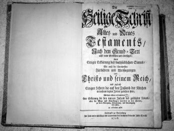 Титульный лист первого издания Берлебургской Библии