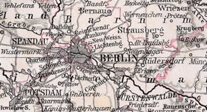 Берлин на карте
