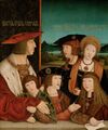 Максимилиан I с семьёй. Картина Бернхарда Штригеля (после 1515 года)