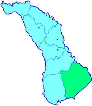 Аккерманский уезд на карте