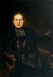 Портрет О. Ф. Бурышкиной, (1897), холст, масло — Государственная Третьяковская галерея